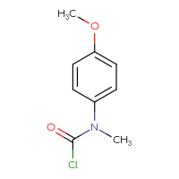 Chemical structure of N-(4-methoxyphenyl)-N-methylcarbamoyl chloride - CSSB00012661862