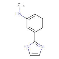 Chemical structure of 3-(1H-imidazol-2-yl)-N-methylaniline - CSSB00010309322
