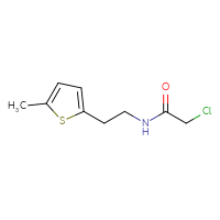 Chemical structure of 2-chloro-N-[2-(5-methylthiophen-2-yl)ethyl]acetamide - CSSB00784331727