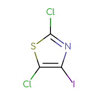Chemical structure of 2,5-dichloro-4-iodo-1,3-thiazole - CSSB06358987670