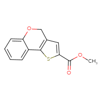 Chemical structure of methyl 4H-thieno[3,2-c]chromene-2-carboxylate - CSSB00020627774
