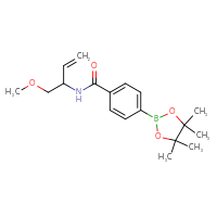 Chemical structure of N-(1-methoxybut-3-en-2-yl)-4-(4,4,5,5-tetramethyl-1,3,2-dioxaborolan-2-yl)benzamide - CSSB06752544310