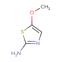 Chemical structure of 5-methoxy-1,3-thiazol-2-amine - CSSB00000077623