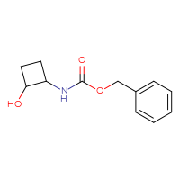 Chemical structure of benzyl N-(2-hydroxycyclobutyl)carbamate - CSSB00015270470