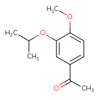 Chemical structure of 1-[4-methoxy-3-(propan-2-yloxy)phenyl]ethan-1-one - CSSB00013243358