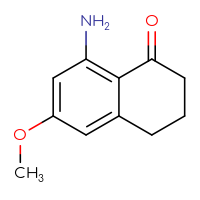 Chemical structure of 8-amino-6-methoxy-1,2,3,4-tetrahydronaphthalen-1-one - CSSB00009979108