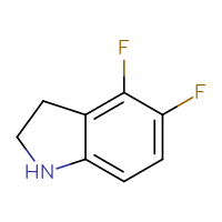 Chemical structure of 4,5-difluoro-2,3-dihydro-1H-indole - CSSB00000081161