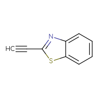 Chemical structure of 2-ethynyl-1,3-benzothiazole - CSSB00000054738