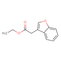 Chemical structure of ethyl 2-(1-benzofuran-3-yl)acetate - CSSB00011934682