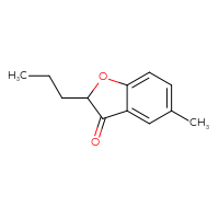 Chemical structure of 5-methyl-2-propyl-2,3-dihydro-1-benzofuran-3-one - CSSB00013155685