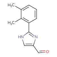 Chemical structure of 2-(2,3-dimethylphenyl)-1H-imidazole-4-carbaldehyde - CSSB00010184440