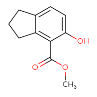 Chemical structure of methyl 5-hydroxy-2,3-dihydro-1H-indene-4-carboxylate - CSSB00010668945