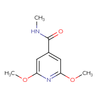 Chemical structure of 2,6-dimethoxy-N-methylpyridine-4-carboxamide - CSSB00154674949