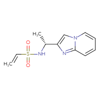 Chemical structure of N-[(1R)-1-{imidazo[1,2-a]pyridin-2-yl}ethyl]ethene-1-sulfonamide - CSSB21332110105