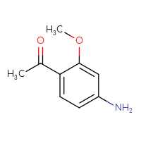 Chemical structure of 1-(4-amino-2-methoxyphenyl)ethan-1-one - CSSB00009850789