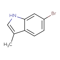 Chemical structure of 6-bromo-3-methyl-1H-indole - CSSB00010209589
