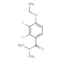 Chemical structure of 4-ethoxy-2,3-difluoro-N,N-dimethylbenzamide - CSSB06856226071