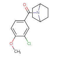Chemical structure of 7-(3-chloro-4-methoxybenzoyl)-7-azabicyclo[2.2.1]heptane - CSSB00064030426