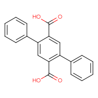 Chemical structure of 4-phenyl-[1,1'-biphenyl]-2,5-dicarboxylic acid - CSSB00020631505
