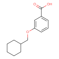 Chemical structure of 3-(cyclohexylmethoxy)benzoic acid - CSSB00018548029