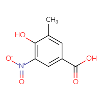 Chemical structure of 4-hydroxy-3-methyl-5-nitrobenzoic acid - CSSB00015703561