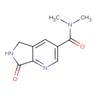 Chemical structure of N,N-dimethyl-7-oxo-5H,6H,7H-pyrrolo[3,4-b]pyridine-3-carboxamide - CSSB15025064804