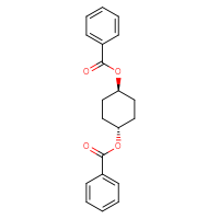 Chemical structure of (1r,4r)-4-(benzoyloxy)cyclohexyl benzoate - CSSB21349744383