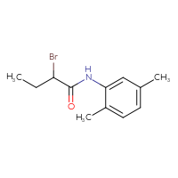 Chemical structure of 2-bromo-N-(2,5-dimethylphenyl)butanamide - CSSB00011763380