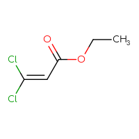 Chemical structure of ethyl 3,3-dichloroprop-2-enoate - CSSB00015880781