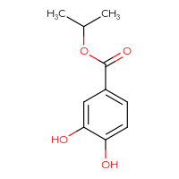 Chemical structure of propan-2-yl 3,4-dihydroxybenzoate - CSSB00000727807