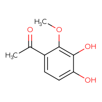 Chemical structure of 1-(3,4-dihydroxy-2-methoxyphenyl)ethan-1-one - CSSB00000080401