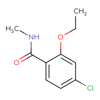 Chemical structure of 4-chloro-2-ethoxy-N-methylbenzamide - CSSB01991391529