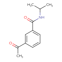 Chemical structure of 3-acetyl-N-(propan-2-yl)benzamide - CSSB00103293902