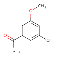 Chemical structure of 1-(3-methoxy-5-methylphenyl)ethan-1-one - CSSB00009850055