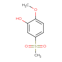 Chemical structure of 5-methanesulfonyl-2-methoxyphenol - CSSB00021524570