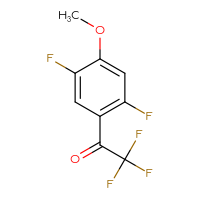 Chemical structure of 1-(2,5-difluoro-4-methoxyphenyl)-2,2,2-trifluoroethan-1-one - CSSB00010900537