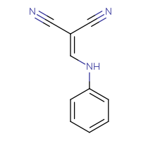 Chemical structure of 2-[(phenylamino)methylidene]propanedinitrile - CSSB00000020615
