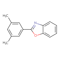 Chemical structure of 2-(3,5-dimethylphenyl)-1,3-benzoxazole - CSSB00102589317