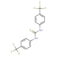 Chemical structure of 1,3-bis[4-(trifluoromethyl)phenyl]thiourea - CSSB00121571611