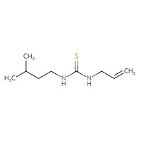Chemical structure of 1-(3-methylbutyl)-3-(prop-2-en-1-yl)thiourea - CSSB00000005008