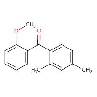 Chemical structure of (2,4-dimethylphenyl)(2-methoxyphenyl)methanone - CSSB00000425817
