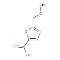 Chemical structure of 2-(methoxymethyl)-1,3-thiazole-5-carboxylic acid - CSSB00000730261