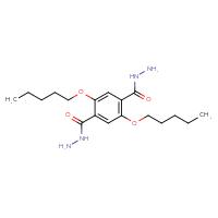 Chemical structure of 2,5-bis(pentyloxy)benzene-1,4-dicarbohydrazide - CSSB09320871809