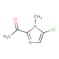 Chemical structure of 1-(5-chloro-1-methyl-1H-imidazol-2-yl)ethan-1-one - CSSB00015500103