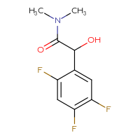 Chemical structure of 2-hydroxy-N,N-dimethyl-2-(2,4,5-trifluorophenyl)acetamide - CSSB01046928891