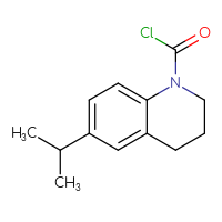 Chemical structure of 6-(propan-2-yl)-1,2,3,4-tetrahydroquinoline-1-carbonyl chloride - CSSB14968818571