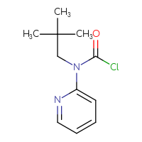 Chemical structure of N-(2,2-dimethylpropyl)-N-(pyridin-2-yl)carbamoyl chloride - CSSB14992515721
