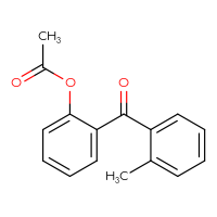 Chemical structure of 2-(2-methylbenzoyl)phenyl acetate - CSSB00020568588