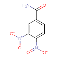 Chemical structure of 3,4-dinitrobenzamide - CSSB00025728504