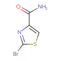 Chemical structure of 2-bromo-1,3-thiazole-4-carboxamide - CSSB00010247141